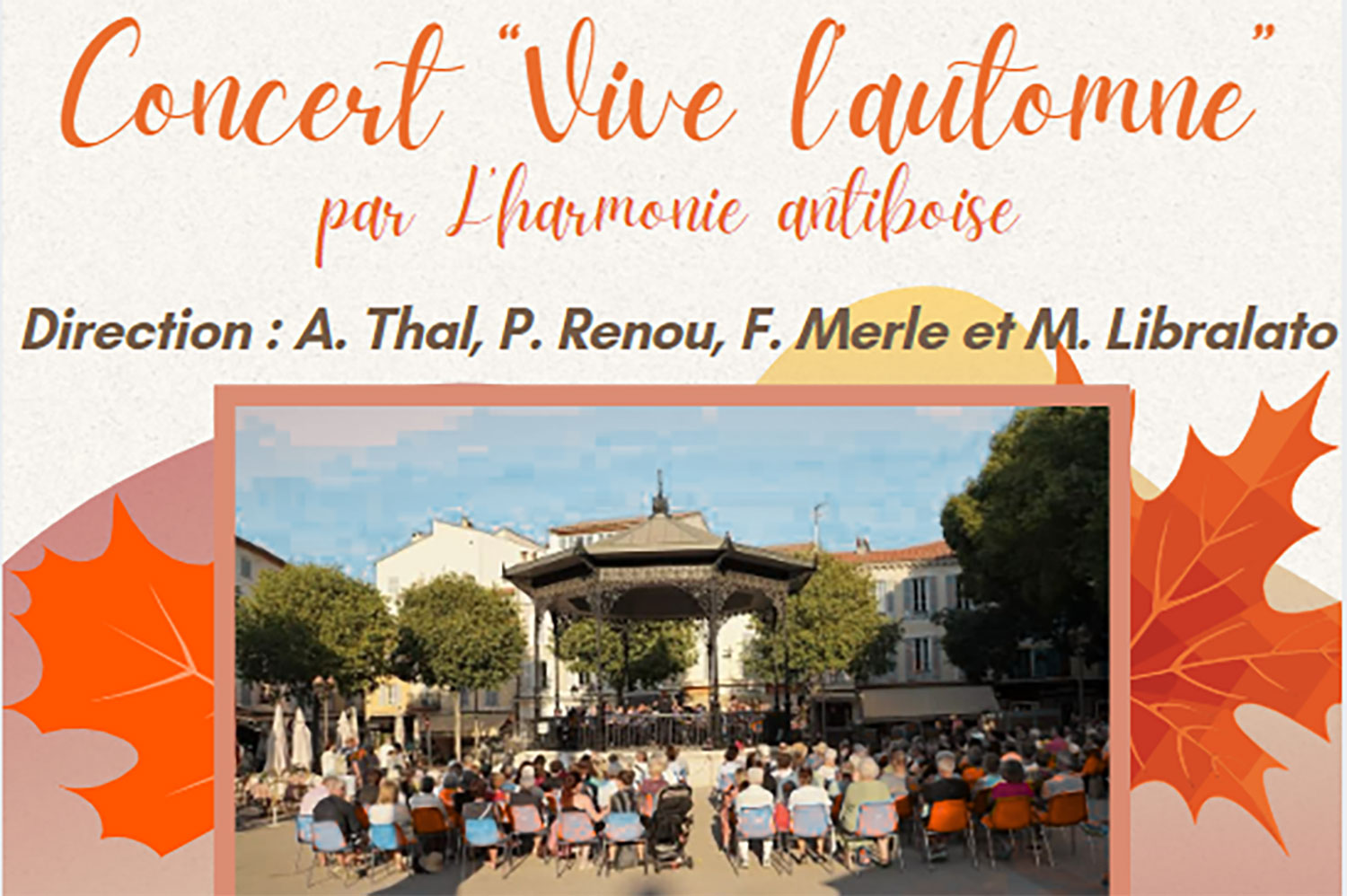 Concert "Vive l'automne" par l'Harmonie Antiboise
